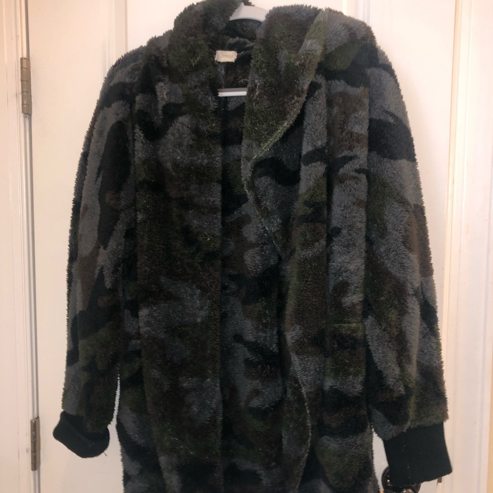 Fuzzy Camo Jacket